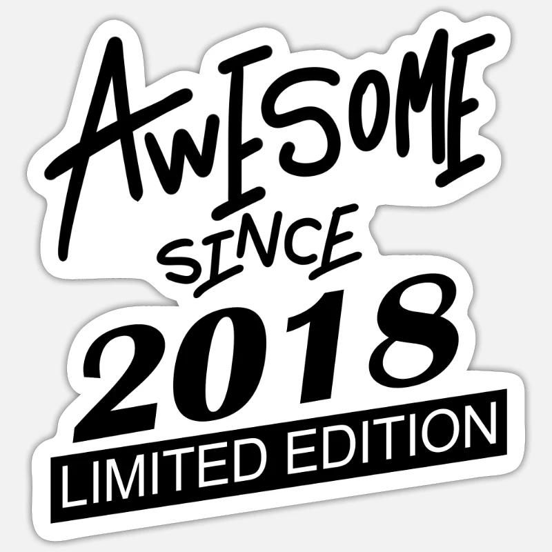 2018 - Millésime 2018 Sticker taille S (10 x 10 cm)