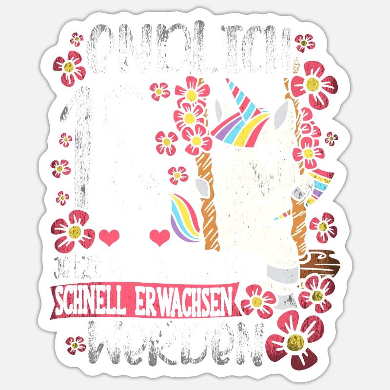 18. Geburtstag Mädchen Sticker Größe S (10 x 10 cm)