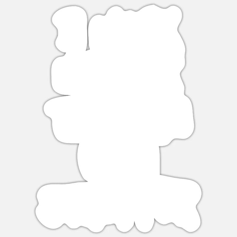 I Work Harder Than An Ugly Stripper Sticker size S (10 x 10 cm)