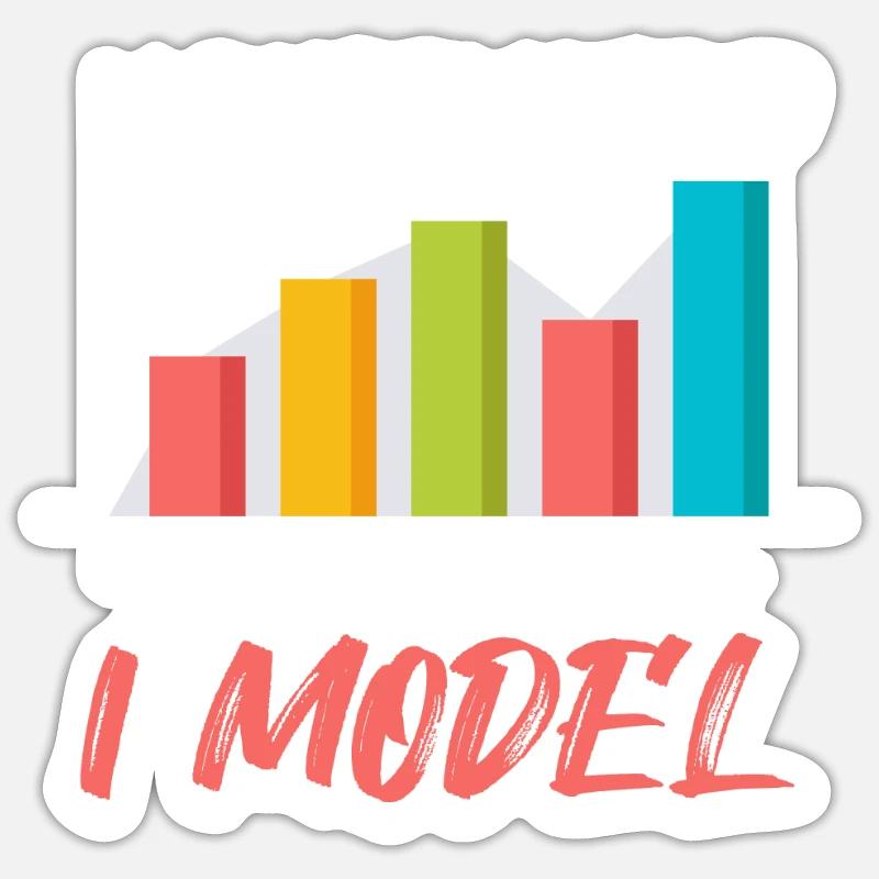 Analyse des données Bigdata - Sticker taille S (10 x 10 cm) - blanc mat