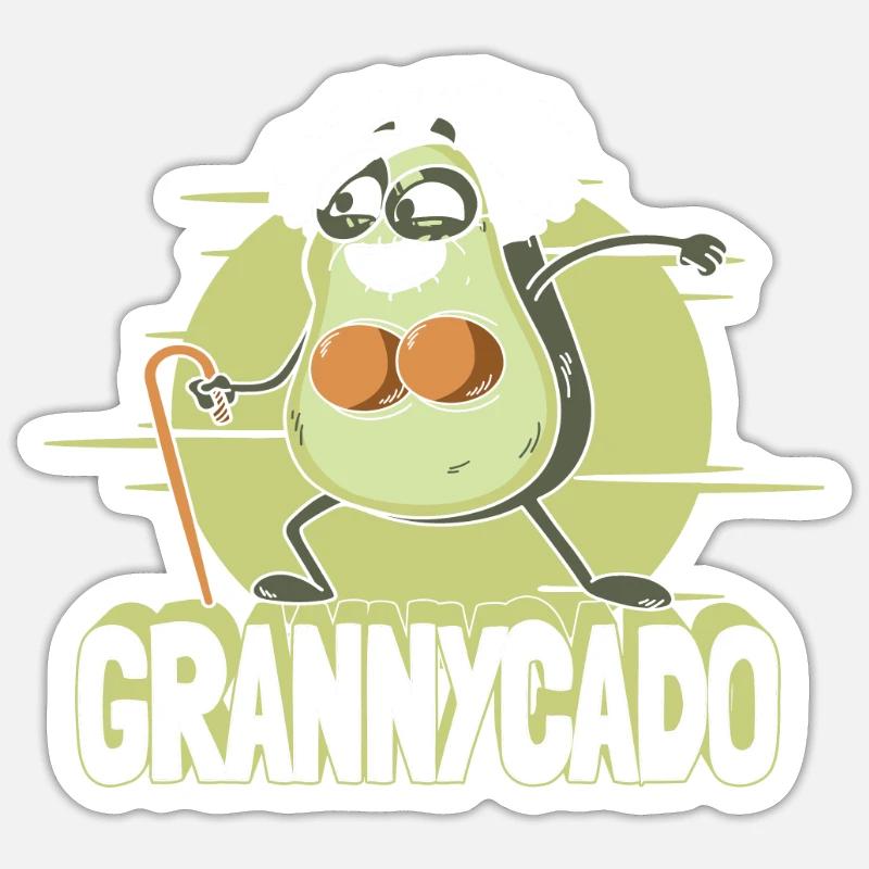 Großmutter Oma Omi - Sticker Größe S (10 x 10 cm) - Mattweiß