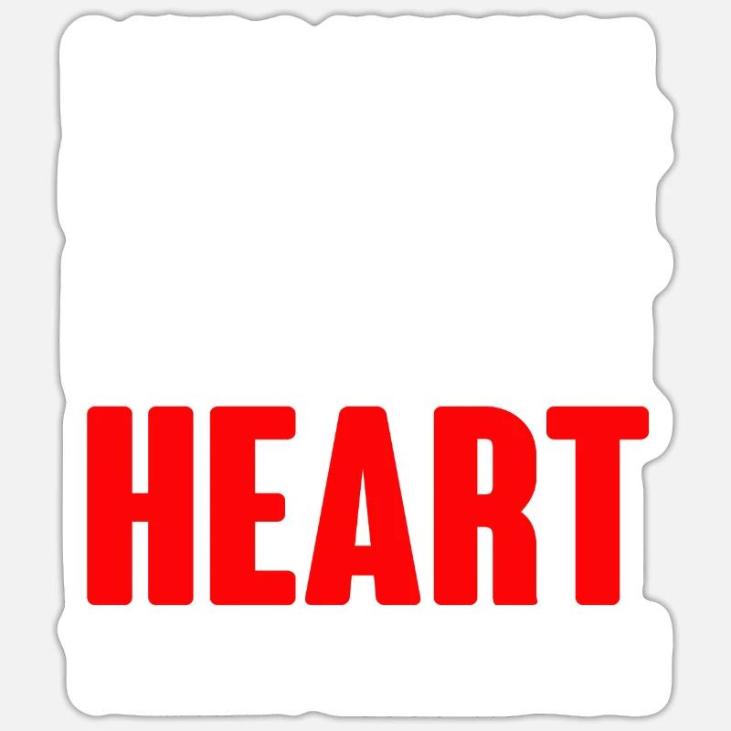 Open Heart Surgery Gift - Sticker size S (10 x 10 cm) - white matte