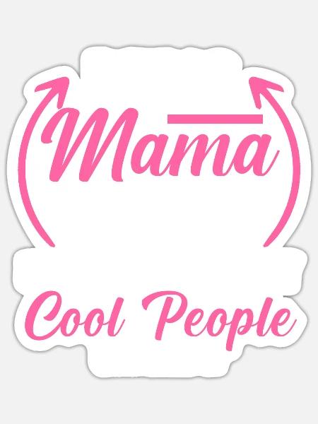 Mama Oma Oma Geschenk - Sticker Größe S (10 x 10 cm) - Mattweiß