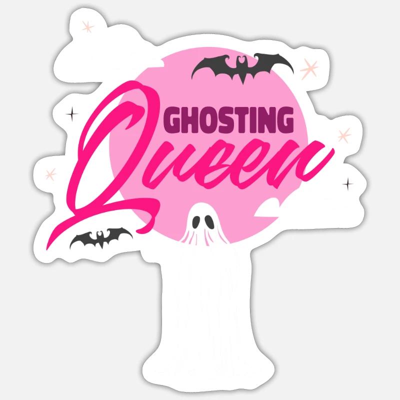 Ghosting Queen - Sticker size S (10 x 10 cm) - white matte
