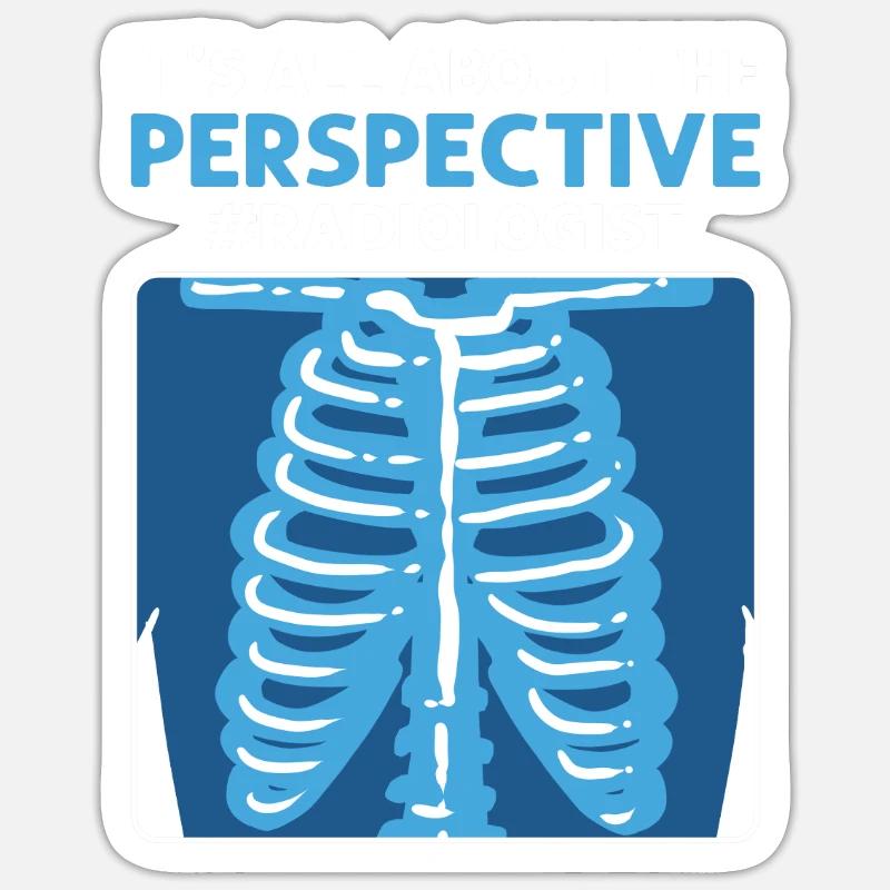 Perspective matters. X-ray assistant Sticker size S (10 x 10 cm)