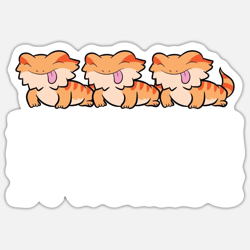 Nur noch eine Bartagame Ich verspreche Sticker Größe S (10 x 10 cm)