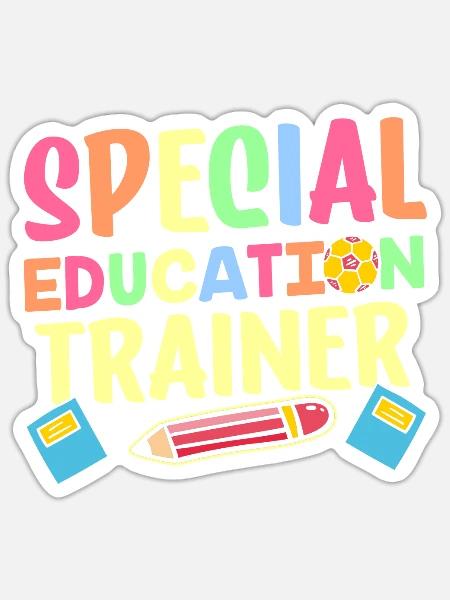 Sonderpädagogik Trainer Lehrer Sonderpädagoge - Sticker Größe S (10 x 10 cm) - Mattweiß
