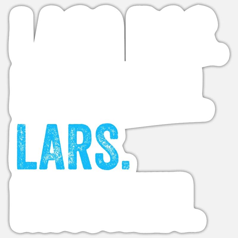 Lass das mal den Lars machen Name - Sticker Größe S (10 x 10 cm) - Mattweiß