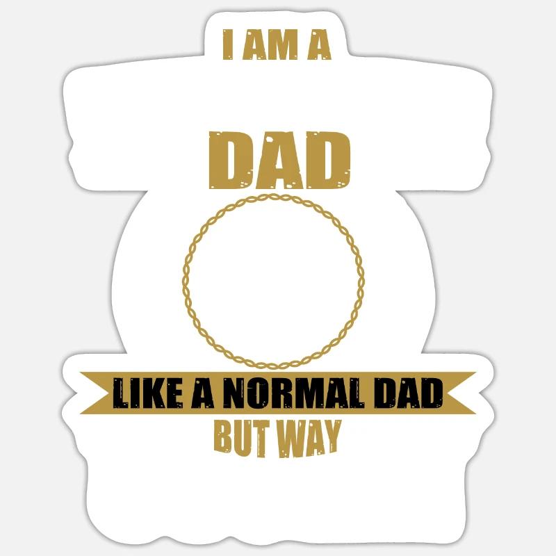 Forklift Papa - Sticker size S (10 x 10 cm) - white matte