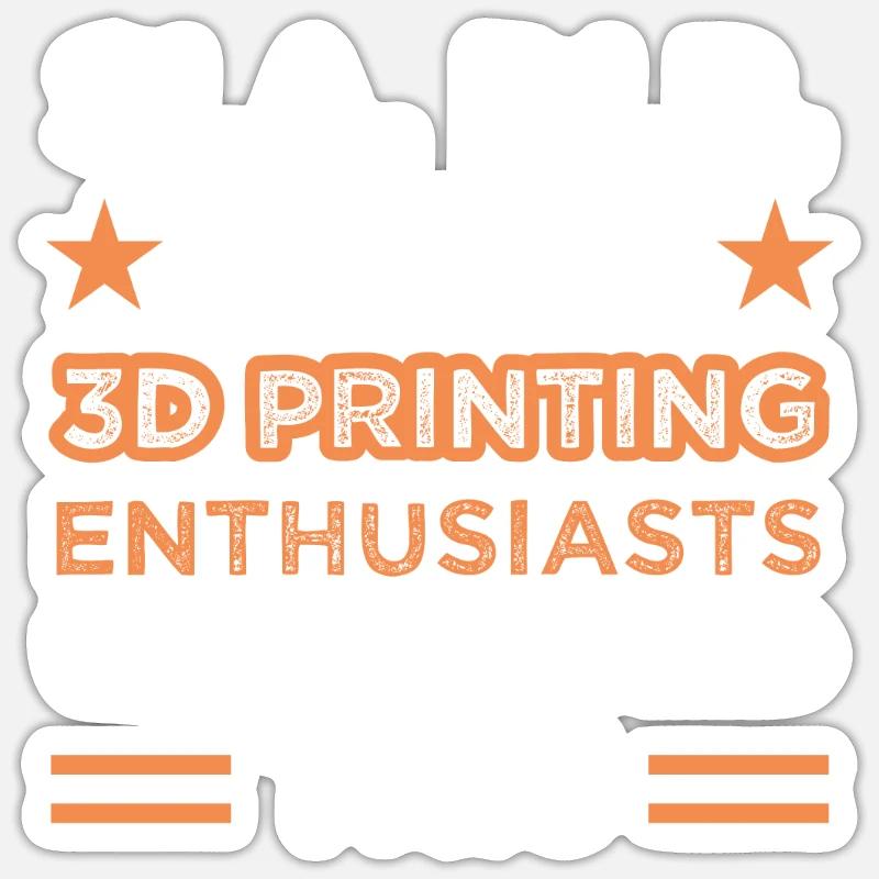 Machine graphique Nerd Print Tech - Sticker taille S (10 x 10 cm) - blanc mat
