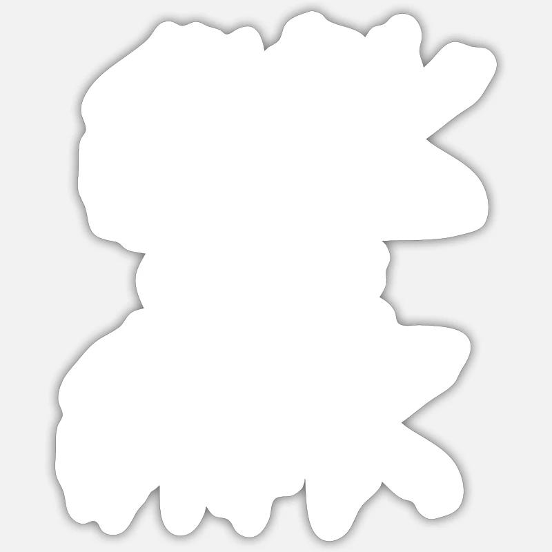 Gothique Goth malade d’être malade - Sticker taille S (10 x 10 cm) - blanc mat