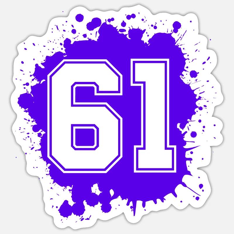 61 Nombre d’objets blob Sticker taille S (10 x 10 cm)