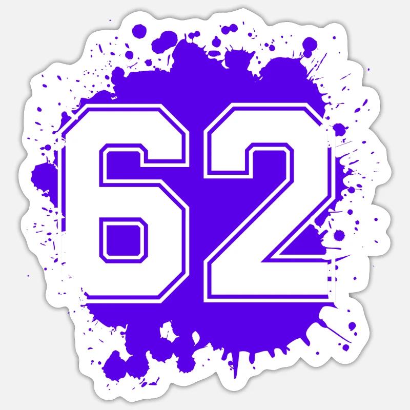 62 Nombre d’objets blob Sticker taille S (10 x 10 cm)