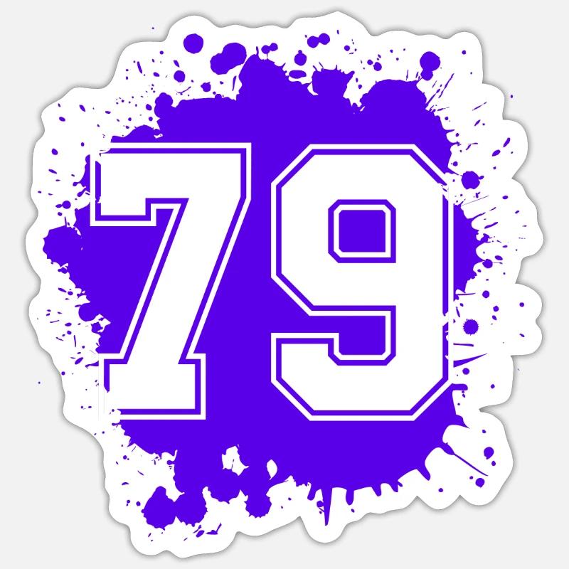 79 Nombre d’objets blob Sticker taille S (10 x 10 cm)