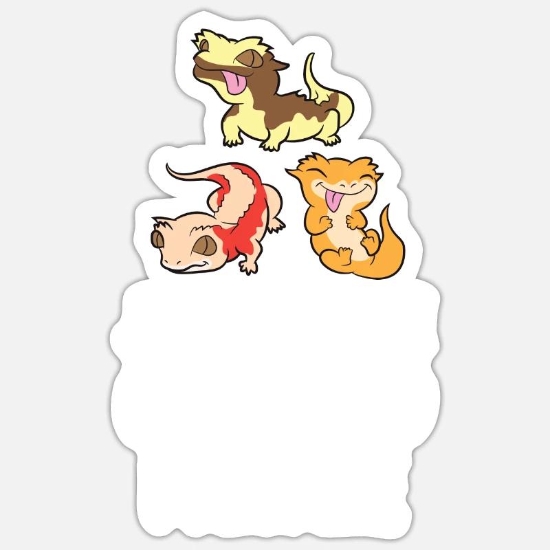 Nur noch ein Haubengecko Ich verspreche Sticker Größe S (10 x 10 cm)