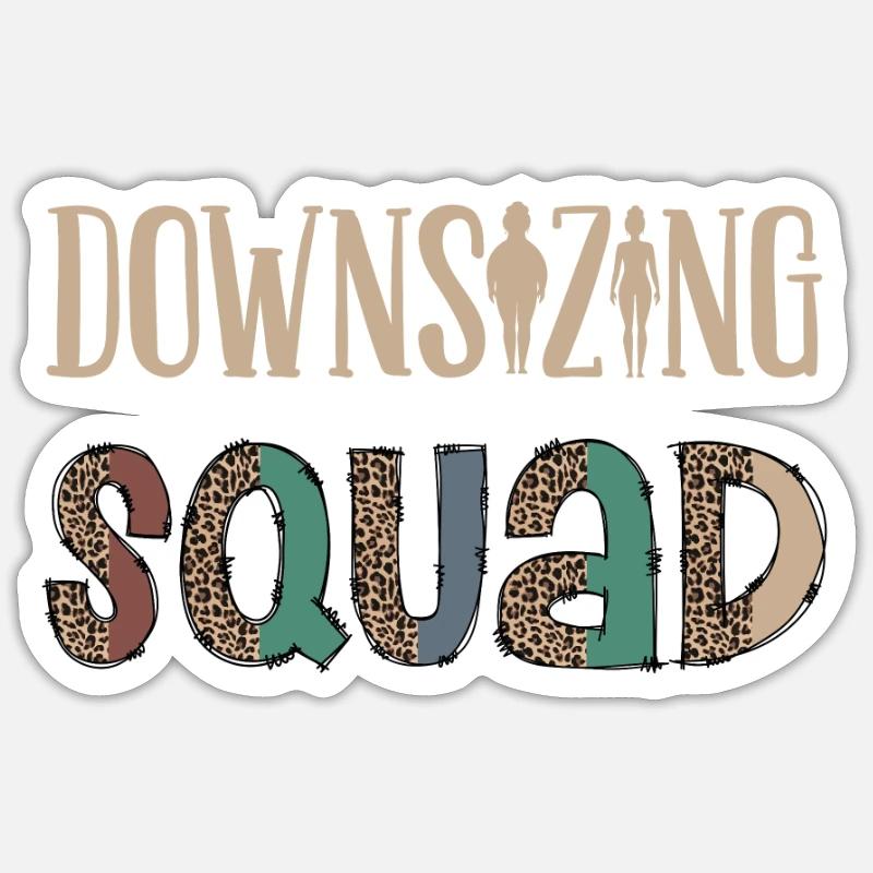 Downsizing Squad, Magenbypass-Operation Sticker Größe S (10 x 10 cm)