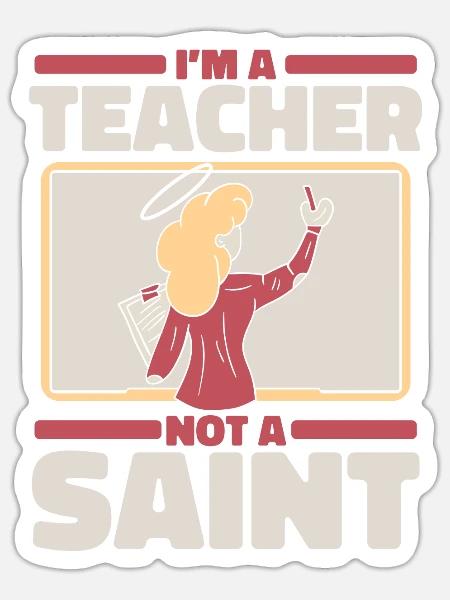 Religionslehrer Religionsunterricht - Sticker Größe S (10 x 10 cm) - Mattweiß
