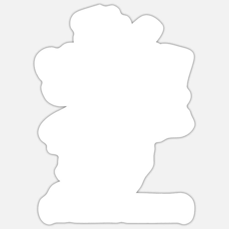 Écureuil - Sticker taille S (10 x 10 cm) - blanc mat