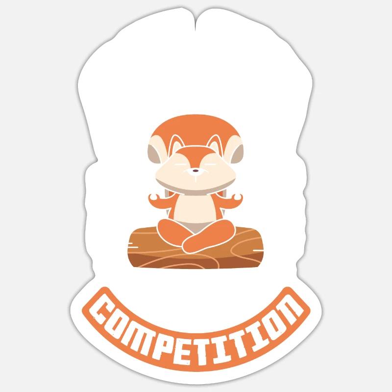 Écureuil - Sticker taille S (10 x 10 cm) - blanc mat