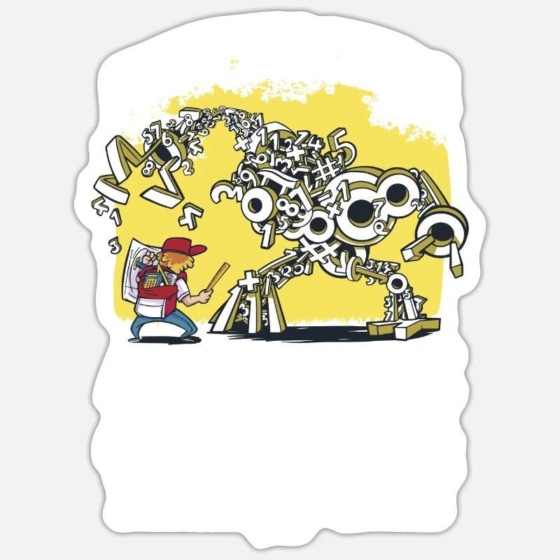 Mathematics - Sticker size S (10 x 10 cm) - white matte