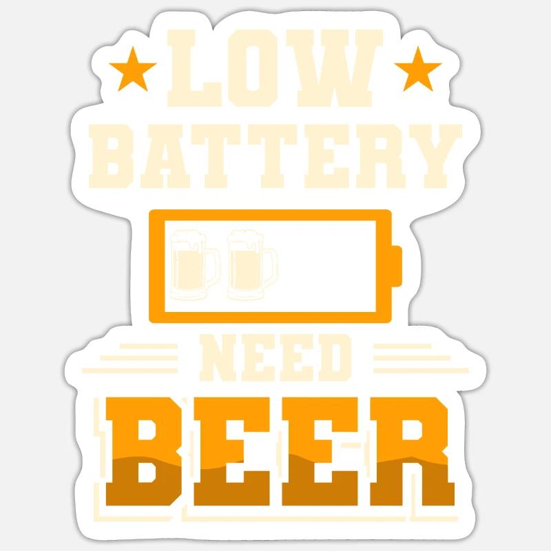 IPA Beer Beer Drinker - Sticker size S (10 x 10 cm) - white matte