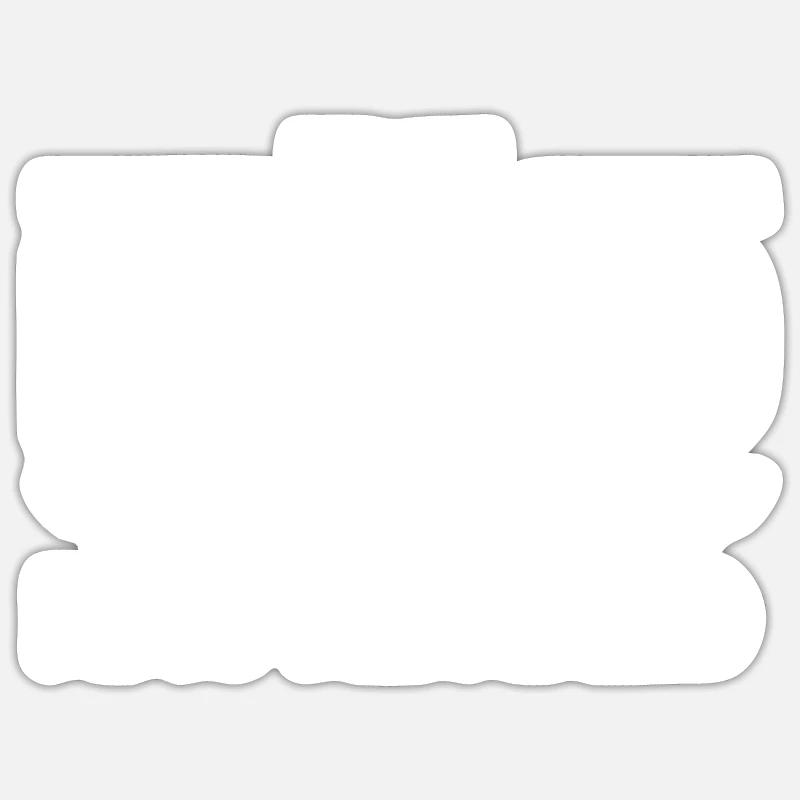 The legend has retired - Sticker size S (10 x 10 cm) - white matte