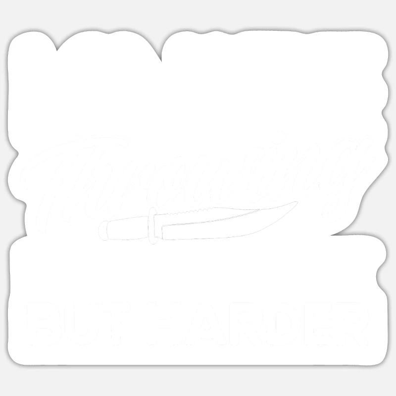 Messerwurfscheibe Geschenk Messerwerfer Sticker Größe S (10 x 10 cm)