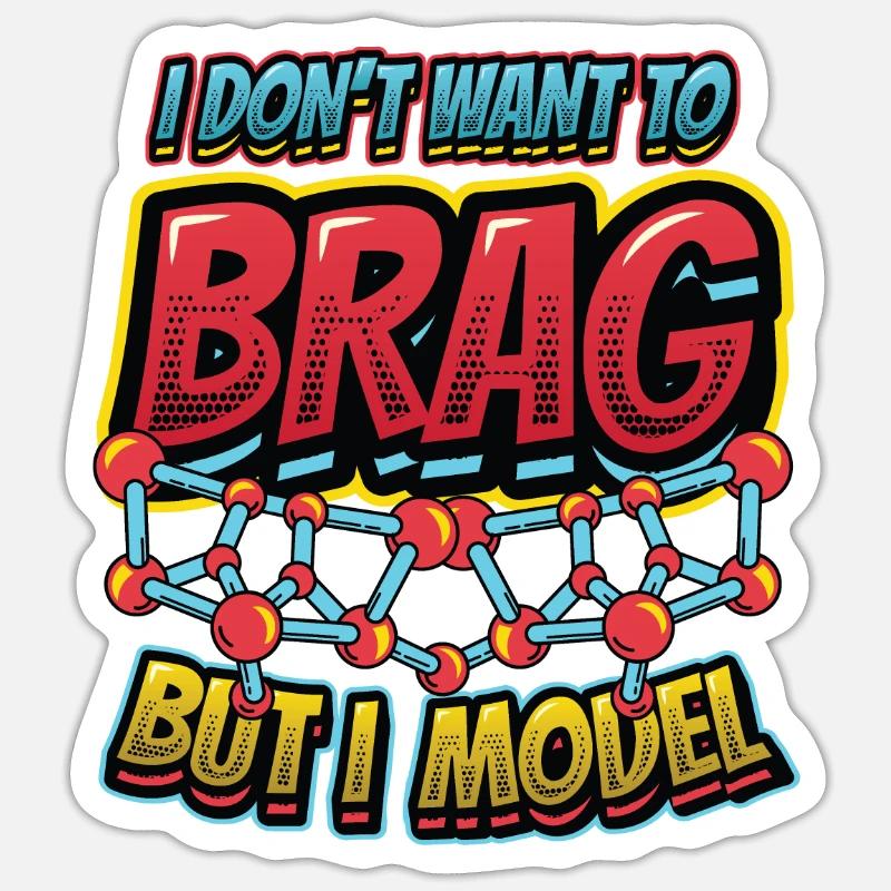 Physical Modeling Funny Physics Lover Sticker size S (10 x 10 cm)