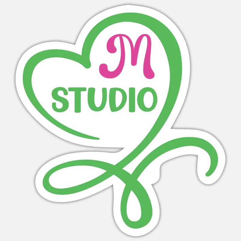 Mstudio - Sticker size S (10 x 10 cm) - white matte