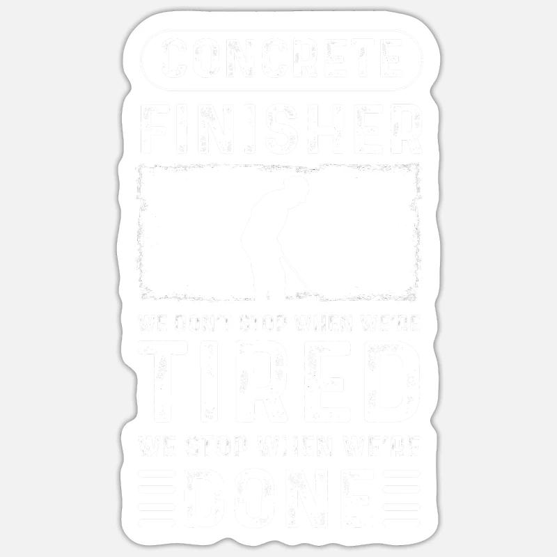 Concrete refiner. Cement experts. Cement masonry Sticker size S (10 x 10 cm)