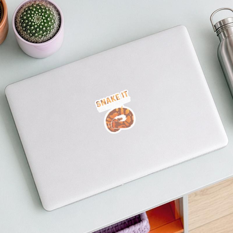 Queue until you make it. Royal Python Sticker size S (10 x 10 cm)