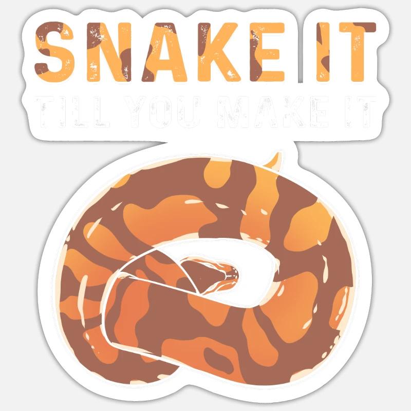 Faites la queue jusqu’à ce que vous le fassiez. Royal Python Sticker taille S (10 x 10 cm)