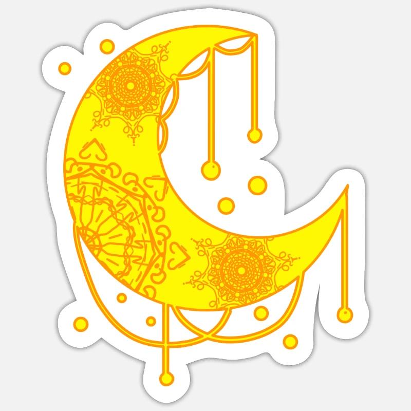 Crescent - Sticker size S (10 x 10 cm) - white matte