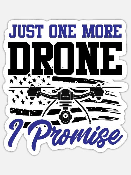 Pilot Quadcopter RC Flugzeug Fliegen Experte - Sticker Größe S (10 x 10 cm) - Mattweiß