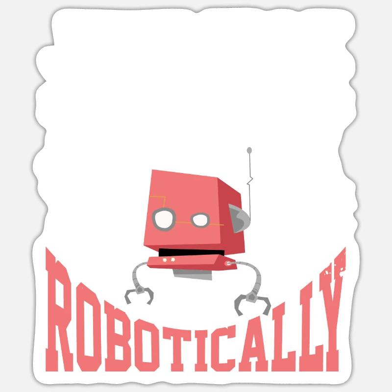 Robotics Robot Engineer Sticker size S (10 x 10 cm)