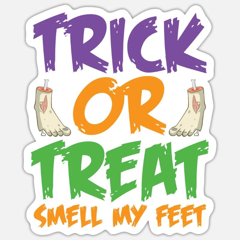 Odeur aigre-douce mes pieds Sticker taille S (10 x 10 cm)