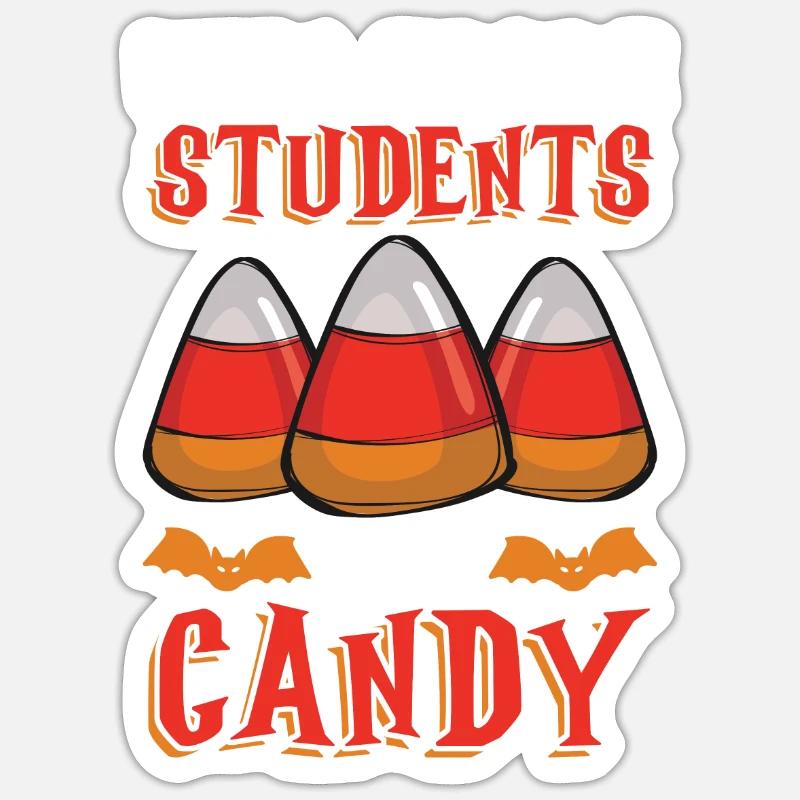 Devient élève contre Candy instituteur Sticker taille S (10 x 10 cm)