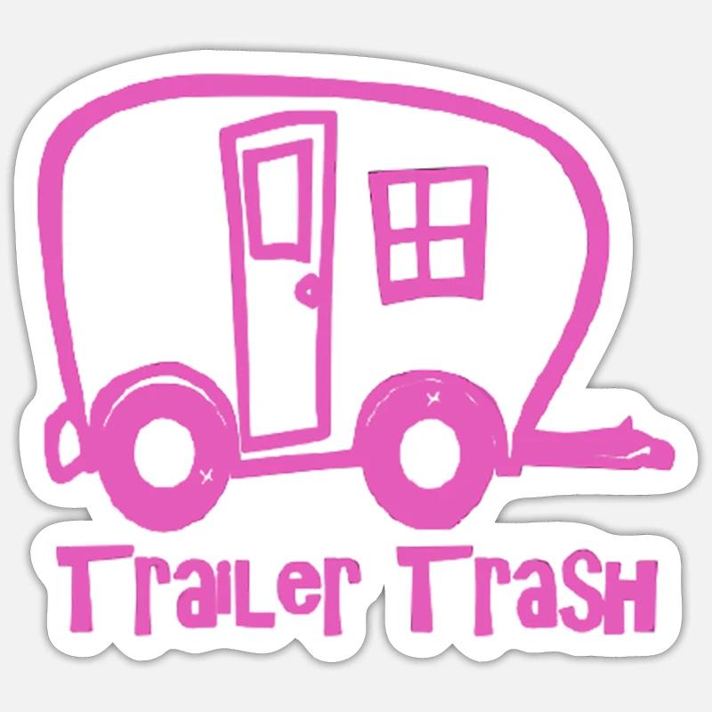 Trailer Trash Wandershirt Sticker Größe S (10 x 10 cm)