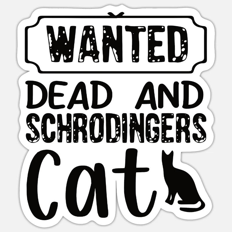 Schrodinger’s Cat Box Drôle science Nerd Sticker taille S (10 x 10 cm)