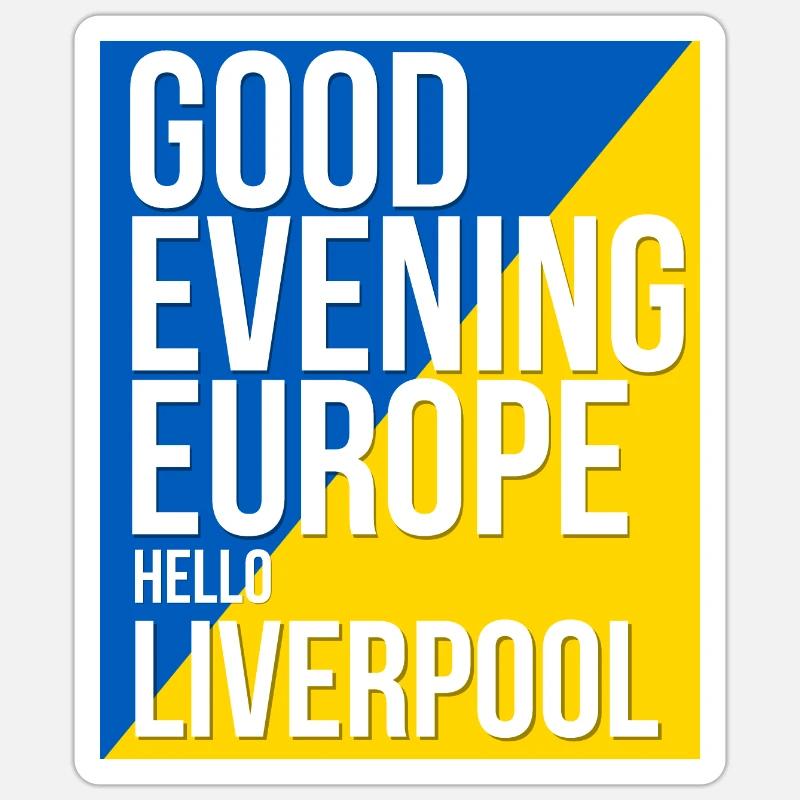 Ukraine Eurovision - Sticker taille S (10 x 10 cm) - blanc mat