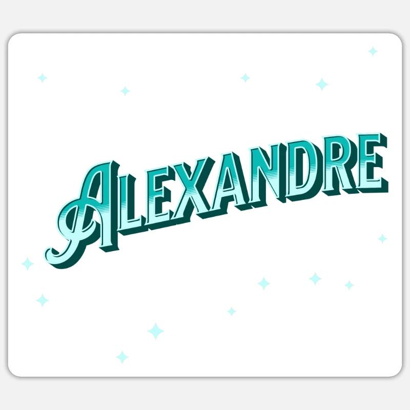 Alexandre names personalized Sticker size S (10 x 10 cm)