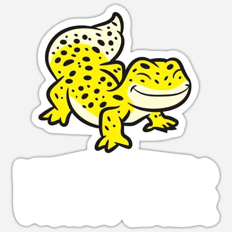 Leopard Gecko Whisperer Reptile Lover Leopard Sticker size S (10 x 10 cm)