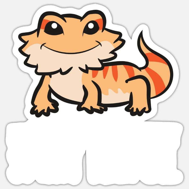 Les dragons barbus sont mon âme de compagnie Sticker taille S (10 x 10 cm)