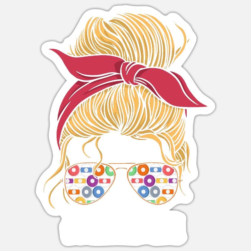 Billard billard billard - Sticker taille S (10 x 10 cm) - blanc mat