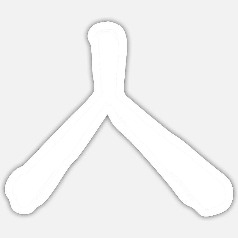 Lettre coréenne S - Sticker taille S (10 x 10 cm) - blanc mat