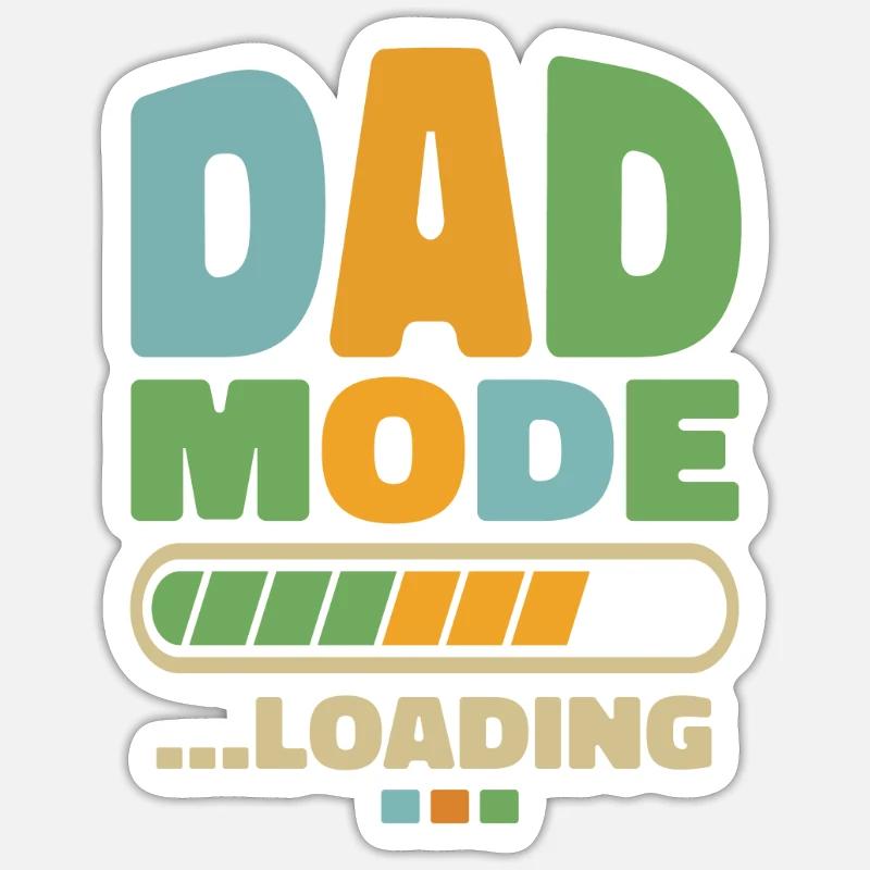 Dad - dad mode … loading Sticker Größe S (10 x 10 cm)