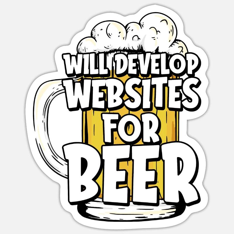 Web Entwickler Webdeveloper Web-Entwickler Sticker Größe S (10 x 10 cm)