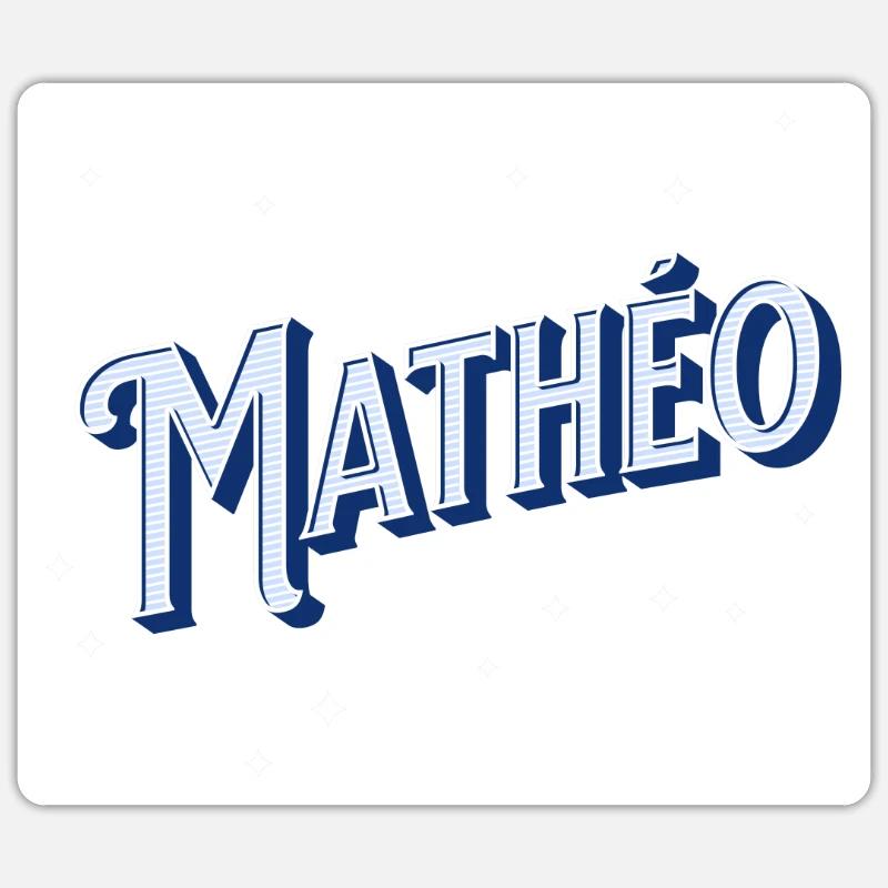 Matheo names personalized Sticker size S (10 x 10 cm)