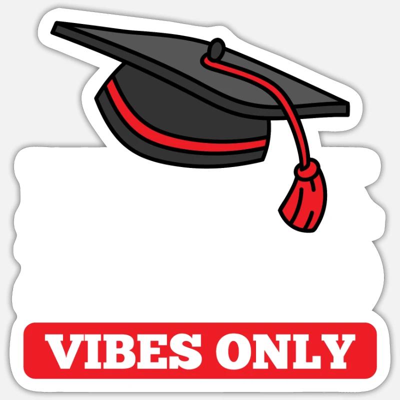 Student Graduating Class Graduates Sticker size S (10 x 10 cm)