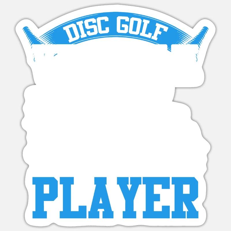 Amateurs de Golf Disc Golf - Sticker taille S (10 x 10 cm) - blanc mat